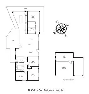 Floorplan of Homely house listing, 17 Colby Drive, Belgrave Heights VIC 3160