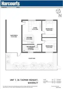 Floorplan of Homely unit listing, 1/26 Tasman Highway, Waverley TAS 7250