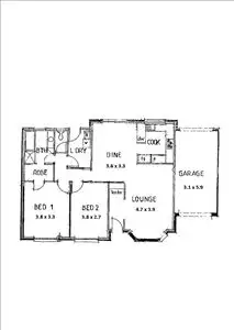 Floorplan of Homely unit listing, 1/1 Johnstone Street, Glengowrie SA