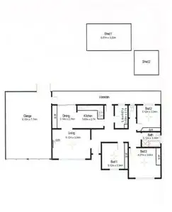 Floorplan of Homely house listing, 1 Harcourt Avenue ( Cnr Ariel St), Pennington SA 5013