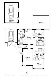 Floorplan of Homely house listing, 6 Perceval Street, Sunbury VIC 3429