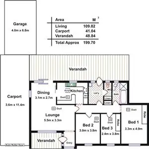 Floorplan of Homely house listing, 15 Davoren Road, Davoren Park SA 5113
