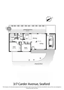 Floorplan of Homely unit listing, 3/7 Carder Avenue, Seaford VIC 3198