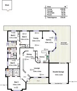 Floorplan of Homely house listing, 10 Providence Boulevard, Hewett SA 5118