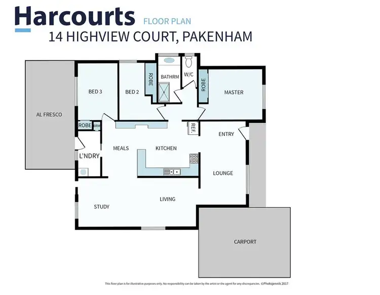 Floorplan of Homely house listing, 14 Highview Court, Pakenham VIC 3810