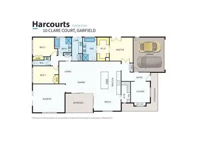 Floorplan of Homely house listing, 10 Clare Court, Garfield VIC 3814