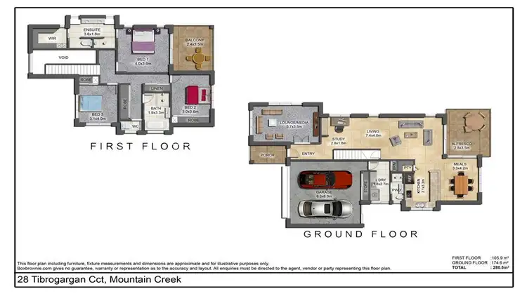Floorplan of Homely house listing, 28 Tibrogargan Circuit, Mountain Creek QLD 4557