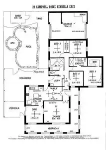 Floorplan of Homely house listing, 29 Campbell Drive, Reynella East SA 5161