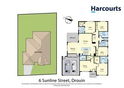 Floorplan of Homely house listing, 6 Sunline Street, Drouin VIC 3818