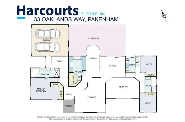 Floorplan of Homely house listing, 33 Oaklands Way, Pakenham VIC 3810
