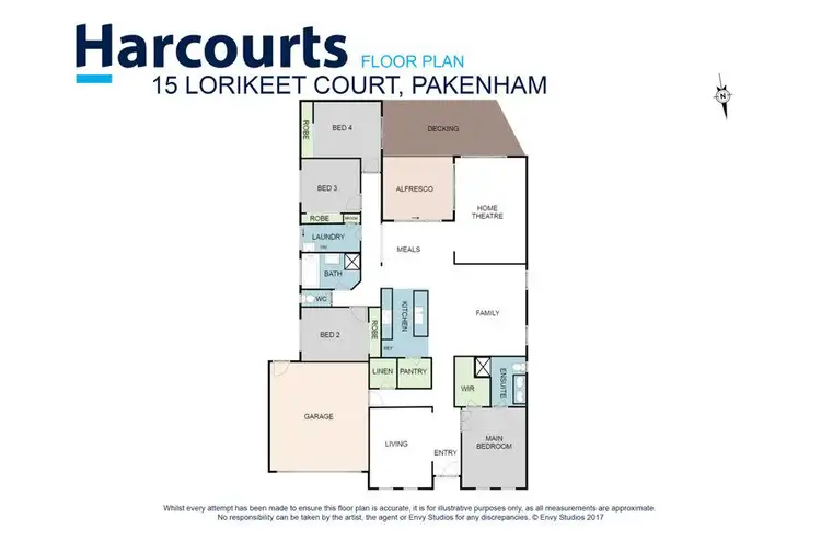 Floorplan of Homely house listing, 15 Lorikeet Court, Pakenham VIC 3810