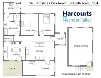 Floorplan of Homely house listing, 140 Christmas Hill Road, Elizabeth Town TAS 7304
