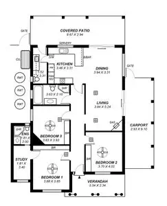 Floorplan of Homely house listing, 31 Yeo Avenue, Highgate SA 5063