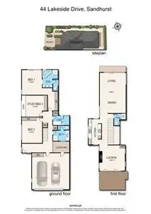 Floorplan of Homely house listing, 44 Lakeside Drive, Sandhurst VIC 3977