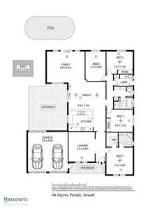 Floorplan of Homely house listing, 44 Osprey Parade, Hewett SA 5118