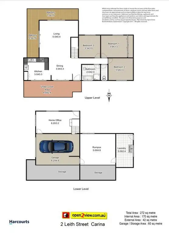 Floorplan of Homely house listing, 2 Leith Street, Carina QLD 4152