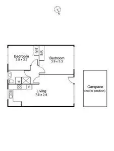 Floorplan of Homely apartment listing, 10/17 Kemp Street, Thornbury VIC 3071