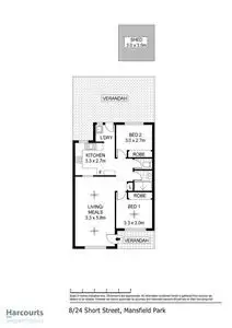 Floorplan of Homely house listing, 8/24 Short Street, Mansfield Park SA 5012