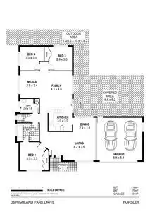 Floorplan of Homely house listing, 38 Highland Park Drive, Horsley NSW 2530