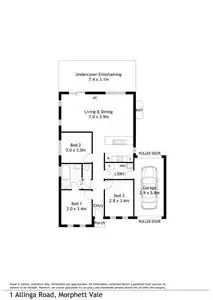 Floorplan of Homely house listing, 1 Allinga Road, Morphett Vale SA 5162
