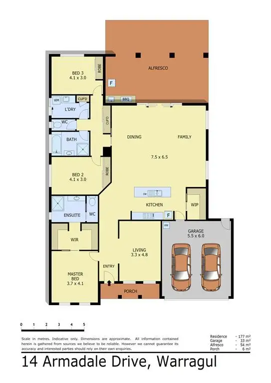 Floorplan of Homely house listing, 14 Armadale Drive, Warragul VIC 3820