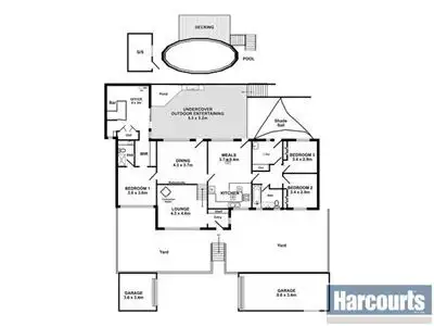 Floorplan of Homely house listing, 13 Karoona Crescent, Seacombe Heights SA 5047