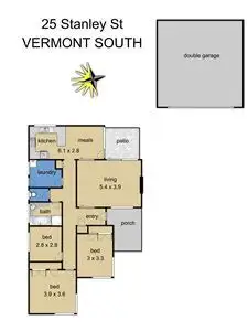 Floorplan of Homely house listing, 25 Stanley Road, Vermont South VIC 3133