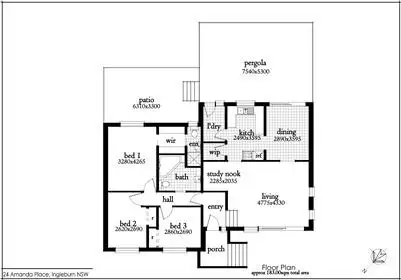 Floorplan of Homely house listing, 24 Amanda Place, Ingleburn NSW 2565