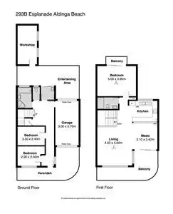 Floorplan of Homely house listing, 293B Esplanade, Aldinga Beach SA 5173