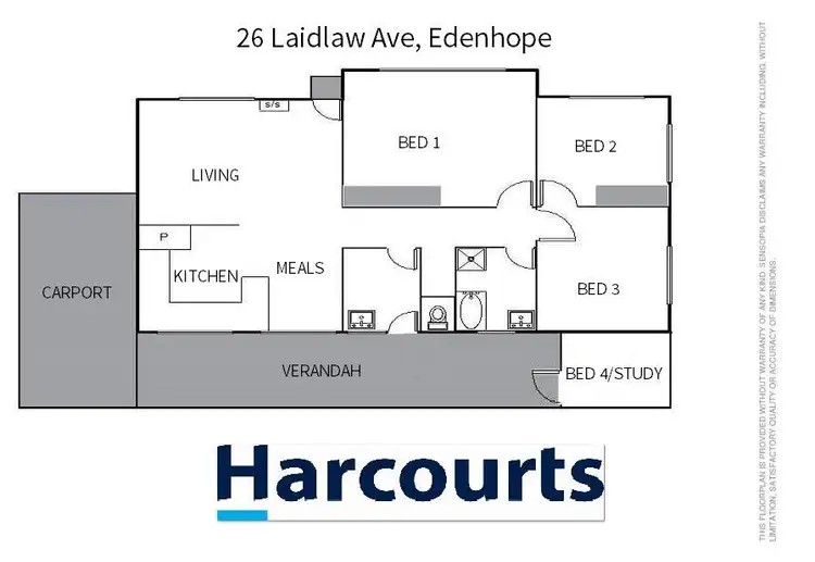 Floorplan of Homely house listing, 26 Laidlaw Ave, Edenhope VIC 3318