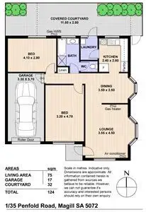 Floorplan of Homely house listing, 1/35 Penfold Road, Magill SA 5072