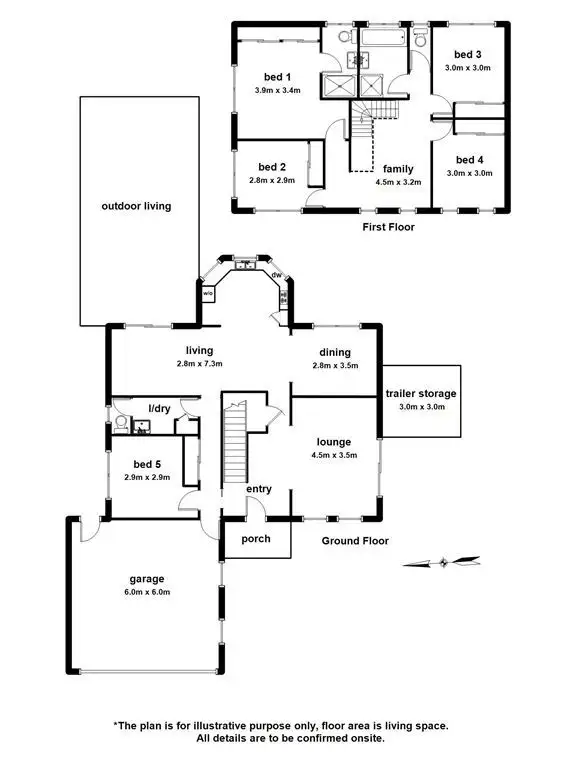 Floorplan of Homely house listing, 6 Grange Circuit, Beaconsfield VIC 3807