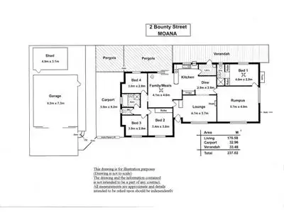 Floorplan of Homely house listing, 2 Bounty Street, Moana SA 5169