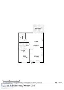 Floorplan of Homely apartment listing, 7/32-36 Riverside Road, Mawson Lakes SA 5095