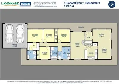 Floorplan of Homely house listing, 9 Cromwell Ct, Bannockburn VIC 3331