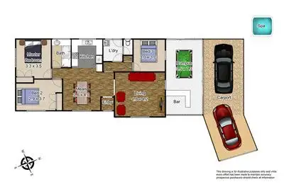 Floorplan of Homely house listing, 13 Elandra Way, Cranbourne West VIC 3977