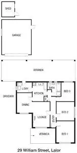 Floorplan of Homely house listing, 29 William Street, Lalor VIC 3075