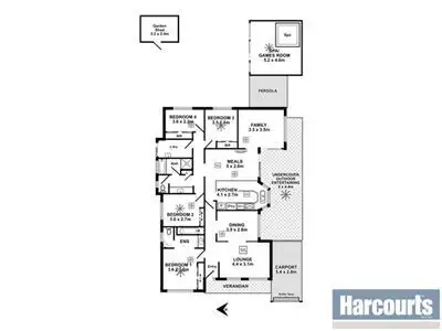 Floorplan of Homely house listing, 4 Cardiff Walk, Seaford SA 5169