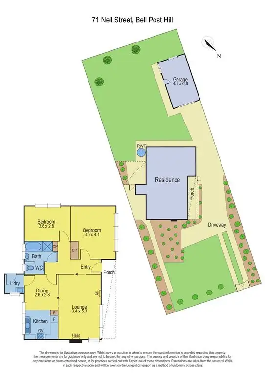 Floorplan of Homely house listing, 71 Neil Street, Bell Post Hill VIC 3215