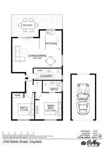 Floorplan of Homely unit listing, 3/30 Noble Street, Clayfield QLD 4011