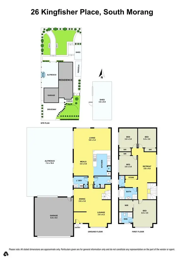Floorplan of Homely house listing, 26 Kingfisher Place, South Morang VIC 3752