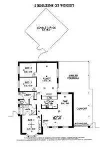 Floorplan of Homely house listing, 16 Middlebrook Court, Woodcroft SA 5162