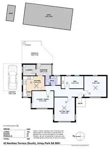 Floorplan of Homely house listing, 43 Nanthea Terrace, Unley Park SA 5061