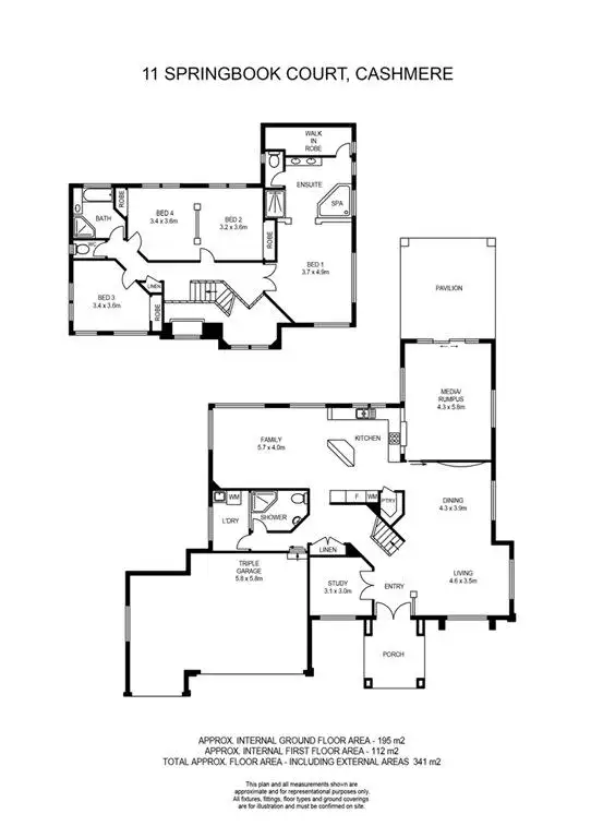 Floorplan of Homely house listing, 11 Springbook Court, Cashmere QLD 4500