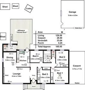 Floorplan of Homely house listing, 2 Snead Crescent, Fairview Park SA 5126