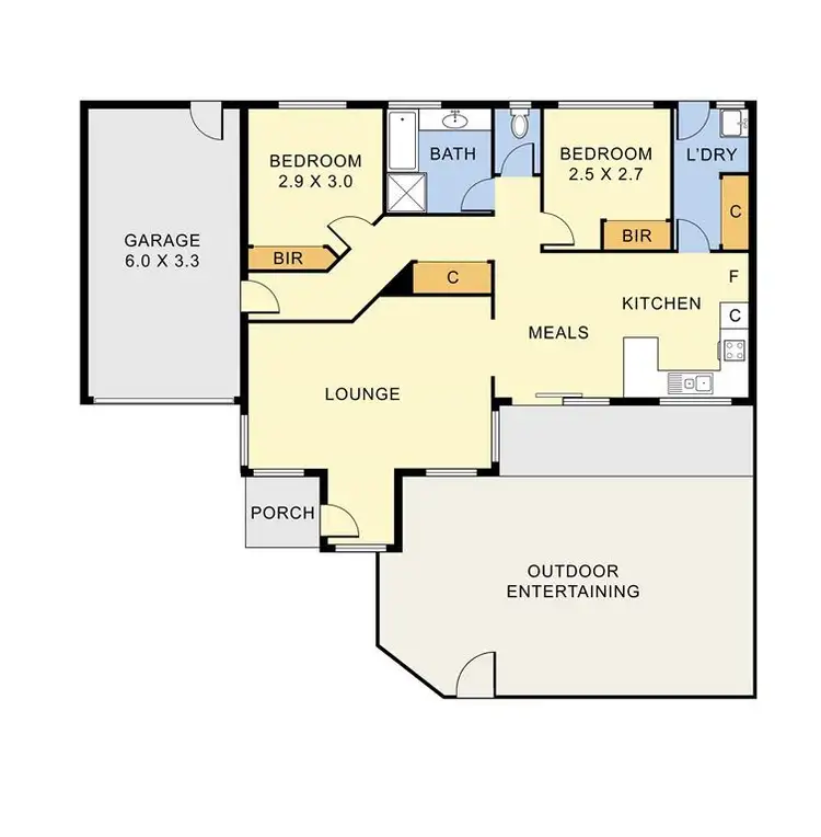 Floorplan of Homely unit listing, 2/13 Cypress Avenue, Boronia VIC 3155