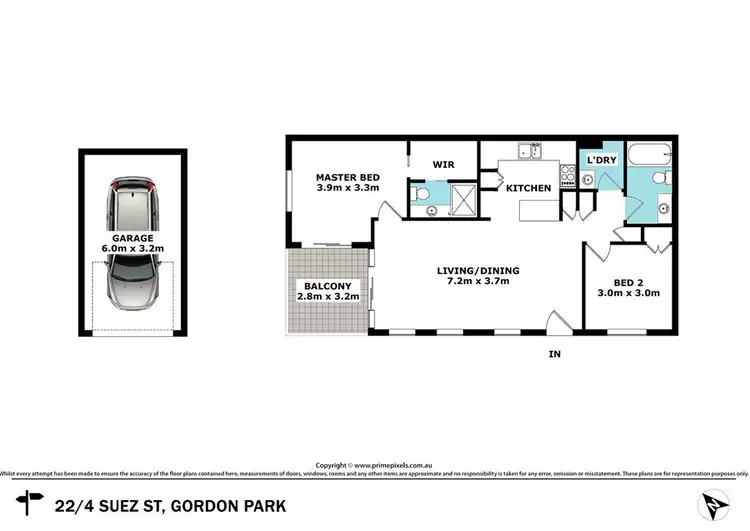 Floorplan of Homely unit listing, 22/12 Suez Street, Gordon Park QLD 4031