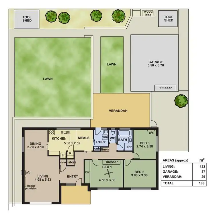 Floorplan of Homely house listing, 10 York Street, Happy Valley SA 5159