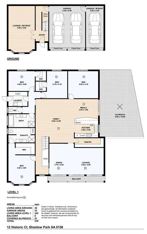 Floorplan of Homely house listing, 12 Historic Close, Sheidow Park SA 5158