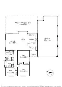 Floorplan of Homely house listing, 15 Landsdale Crescent, Wantirna South VIC 3152